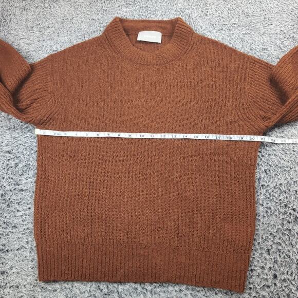 Everlane Sweater Adult Extra Small Brown Alpaca Wool Blend Preppy Casual Men - Picture 3 of 6